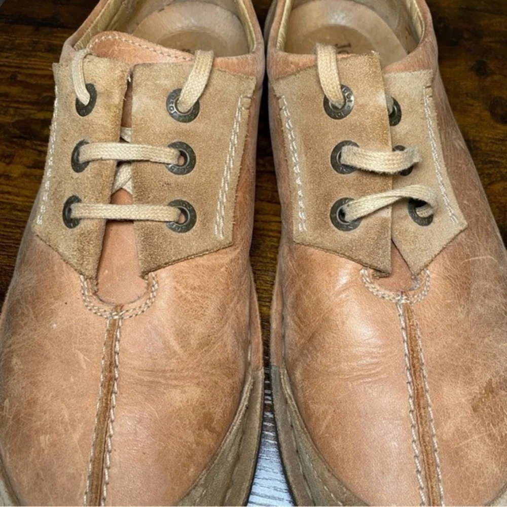 Josef Seibel Warm Brown European Leather Sneakers Lace Up Comfort Size 42 US 9‎